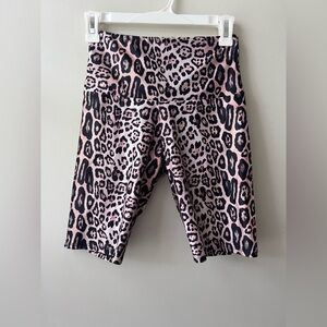 Onzie Leopard Print Biker Shorts
